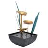 Tabletop Fountain LED Lights No Noise Compact Lightweight Classic Indoor Waterfall for Decorating