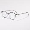 Japanese-style anti-blue light women's black frame ultra-light oval versatile eyeglass frames for men tr Korean Style