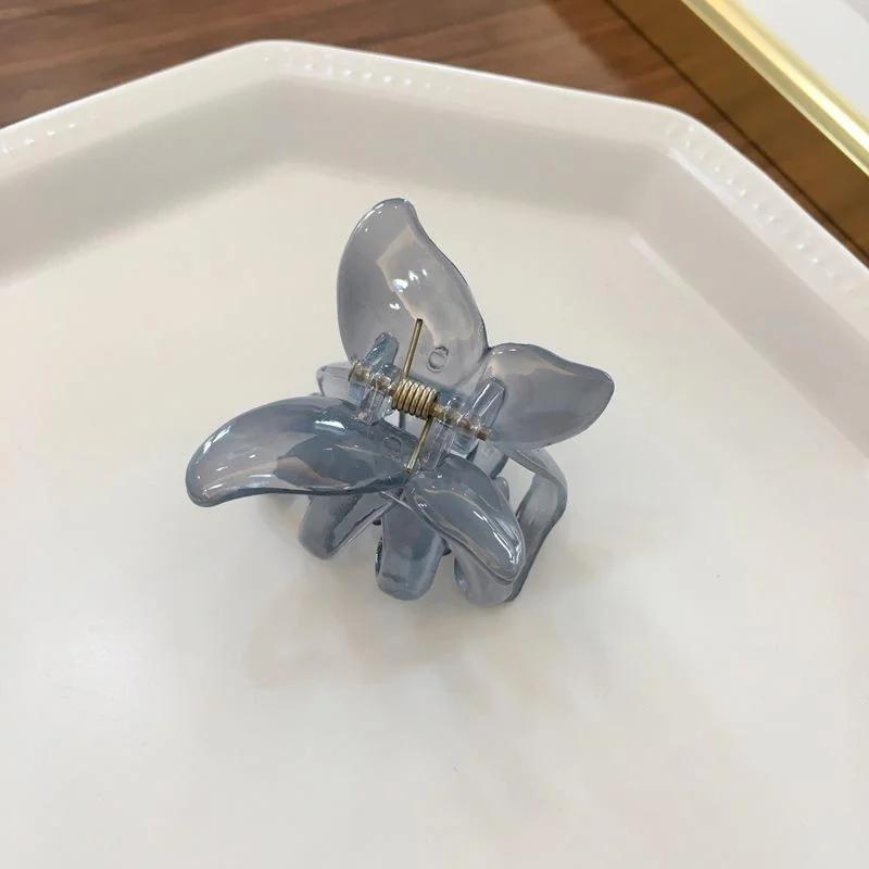 Mini Butterfly Hair Claw for Women Girls Acrylic Hair Accessories Sweet Hair Claw Clips Crab Simple Hairs Clamps Chic Hairs Clip