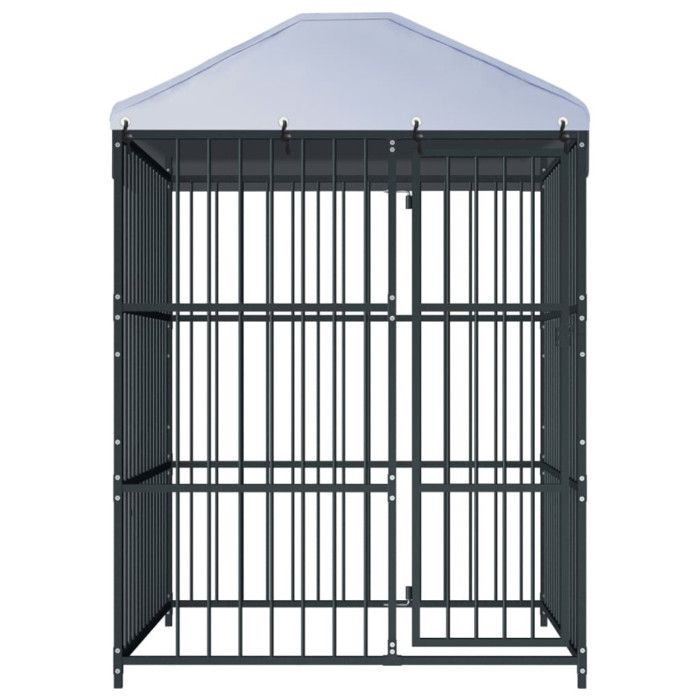VidaXL Chenil d'Extérieur avec Toit pour Chiens Chiots Animaux Extérieur 145760