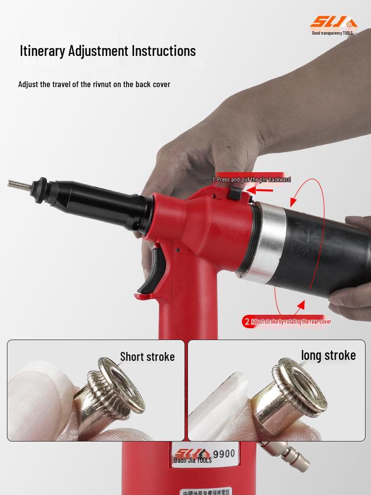 Industrial Pneumatic Hydraulic Rivet Nut Gun - Automatic Electric Riveting Tool