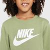 Nike Sweatshirt Round Neck Comfortable Fleece Long Sleeve Kids tops Oil-Green IB2553-386