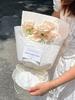 10pcs 58*58cm  Art Paper Waterproof Flower Waterproof 3D Relief Art Paper Flower  Valentine's Day Gift Packaging Kraft Papers Flower Shops Materials