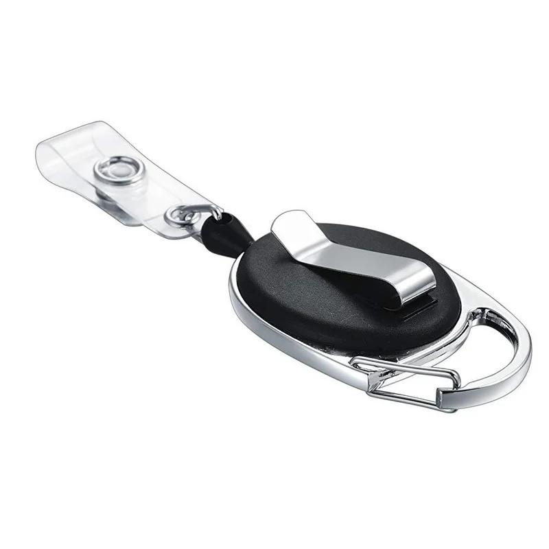 5 Stück Einziehbare Ausweis-Abzeichenrolle Ausweis-Lanyard Namensschild Karten-Ausweishalter Rollen Rückholband Schlüsselanhänger Kettenglieder