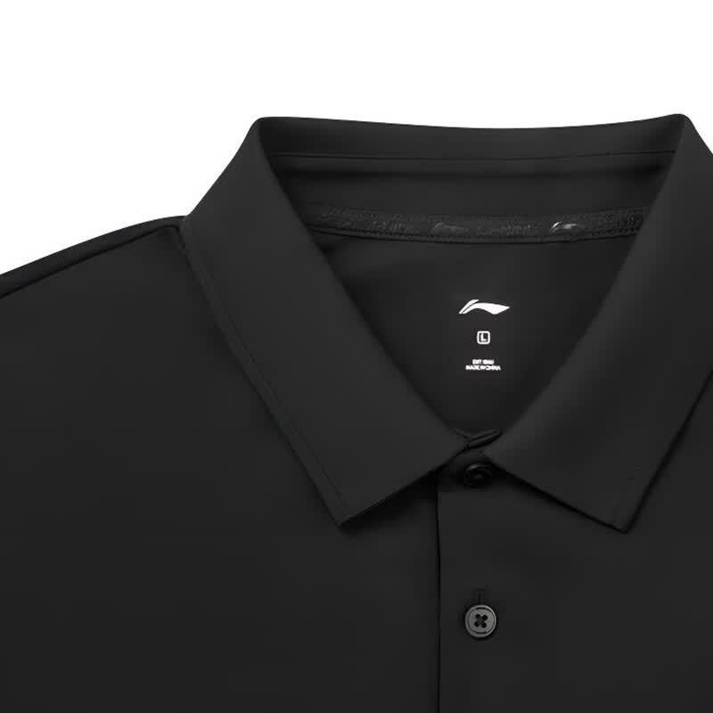 LI-NING Men's Ice-Feel Moisture-Wicking Polo Shirt