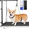 Foldable Black Iron Pet Grooming Stand with Adjustable Height