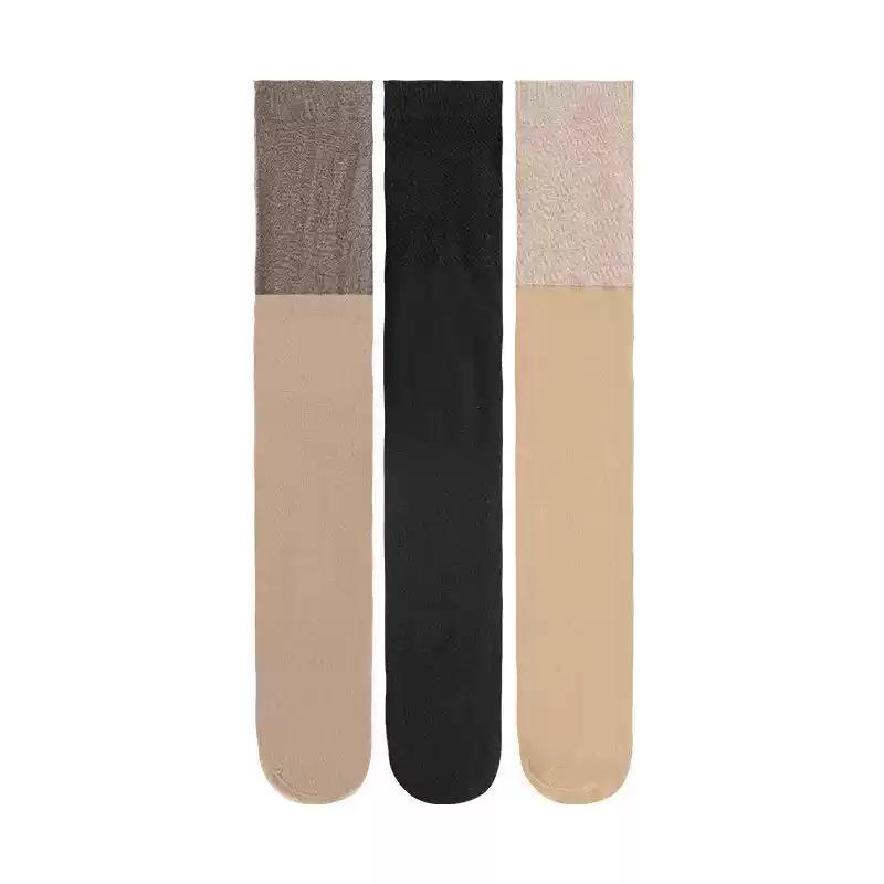 Women’s Summer Anti-Snag Silicone Non-Slip Velvet Knee Support Stockings - Durable & Warm Over-the-Knee
