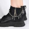 New Metal Hearts Side Shoe Chains DIY Shoe Accessories Heel Chains for Women Boots Shoes Decoration Party Fashion Jewelry Gifts