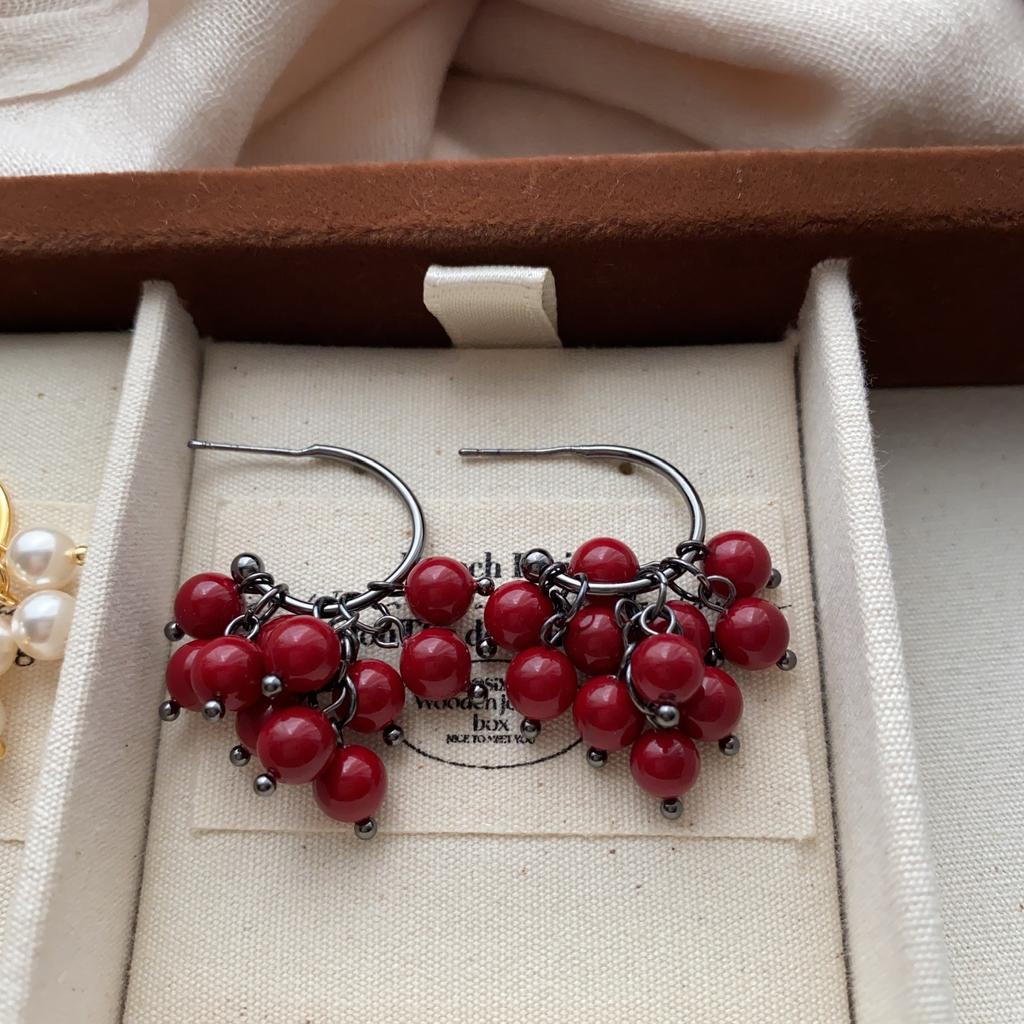 Pearl Tassel Earrings Ear Buckle Removable Personalized Earrings Simple Fashion Sweet Exquisite Commuter Casual Women's Earrings