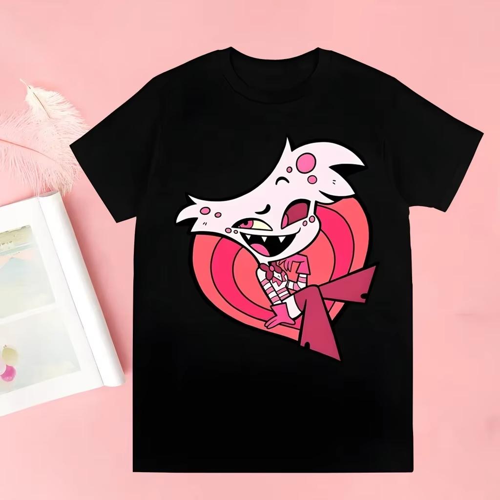 Tričko s krátkým rukávem Cool Kreslené Ležérní Tričko Streetwear Topy Hazbin Hotels Alastor Harajuku Tričko Estetické Oblečení Oversize Trička