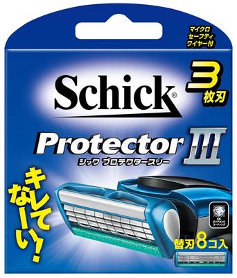 Schick Protector Three Spare Blade 3-blade (8 Pieces)
