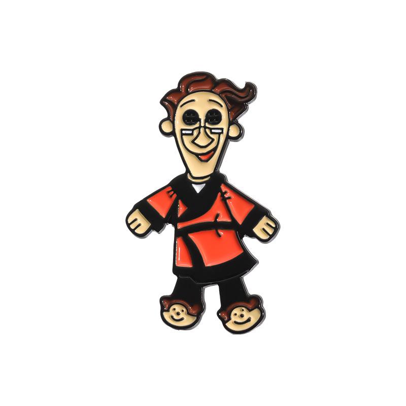 European & American Film-Themed Cat Doll Brooch - Horror Escape Room Commemorative Gift