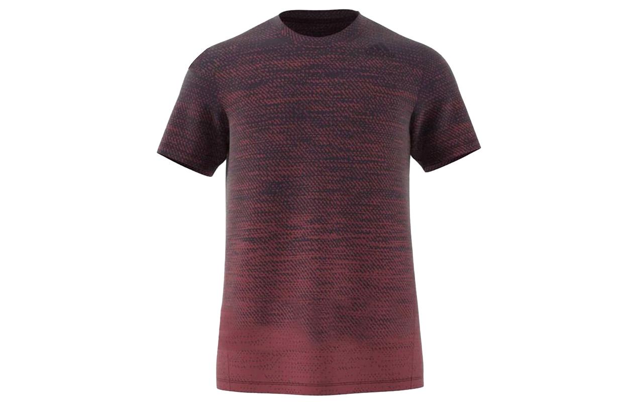 Adidas T Shirts Men s Red Crew Neck Moderate Straight Fit GC8411 S