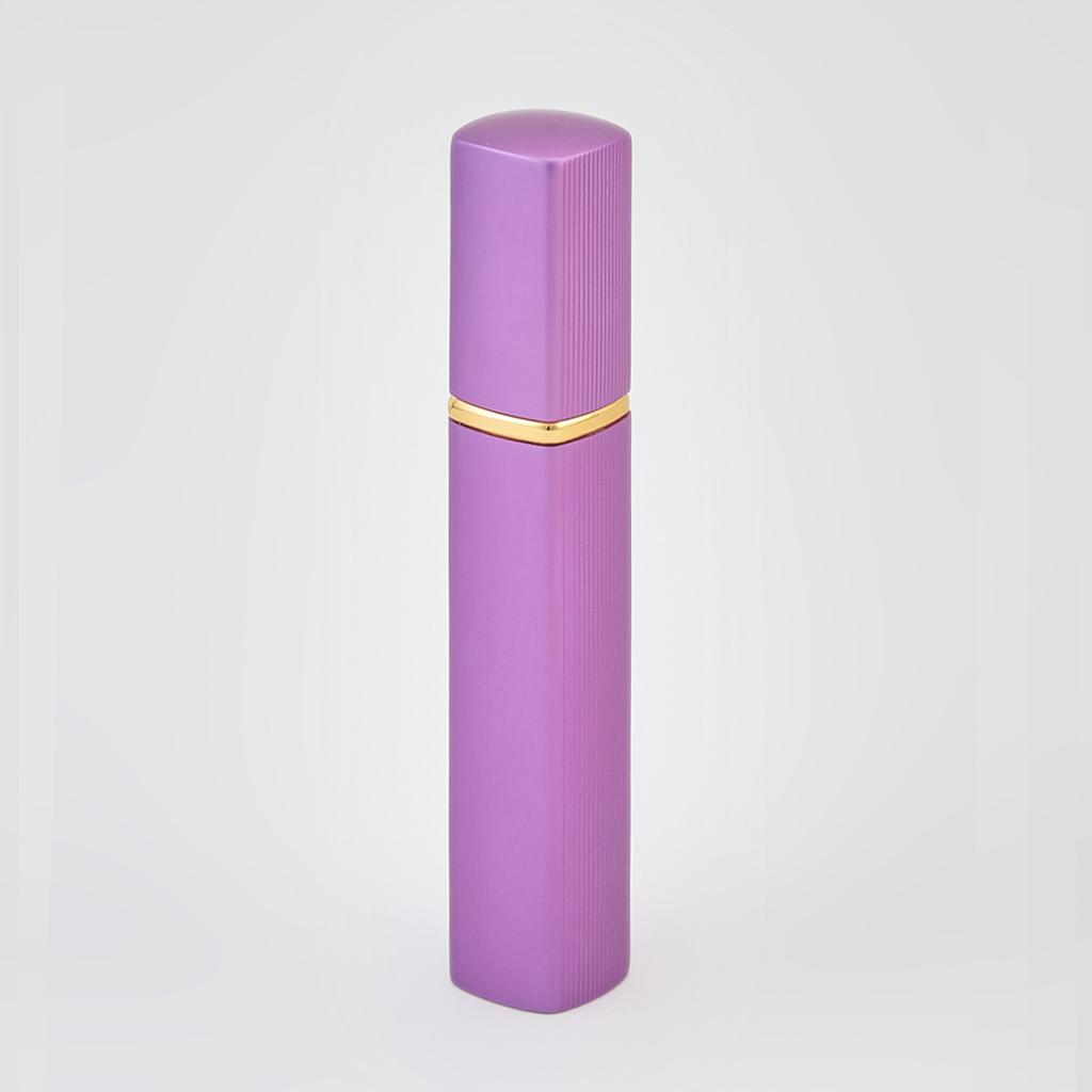 1 Adet Renkli Metal Kasa Cam Tank Parfüm Şişesi Alüminyum Sprey Başlık Doldurulabilir Parfüm Kozmetik Kap 12ml