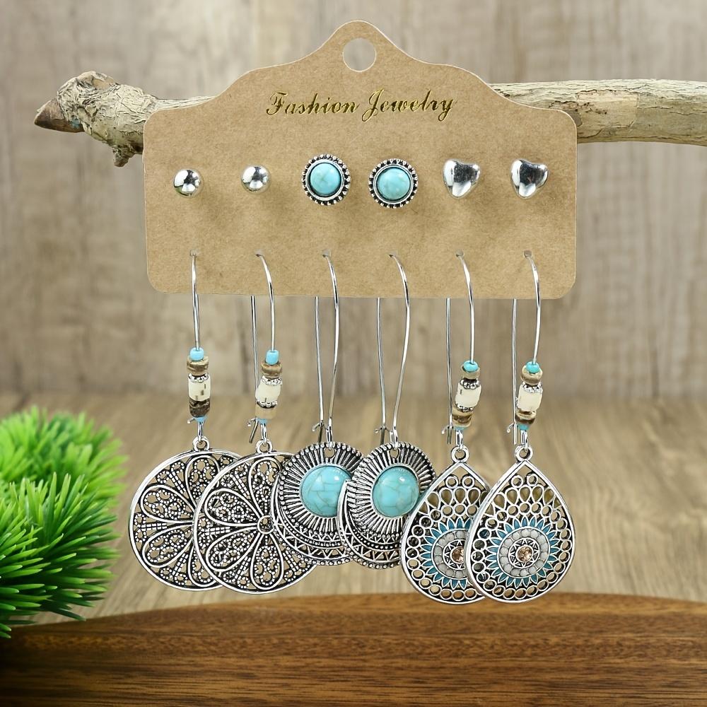 Bohemian Fashion Earring Sets For Women Irregular Geometric Shape Leaf Shell Decoration Gifts Wedding