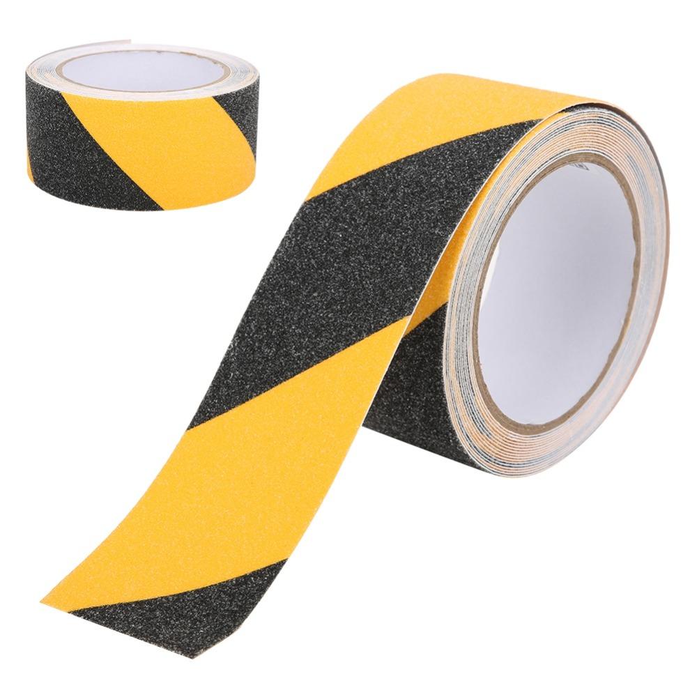 50mm X 5m Anti Slip Tape Black Yellow Color High Traction Tape Caution Warning Tape  Floor Warning