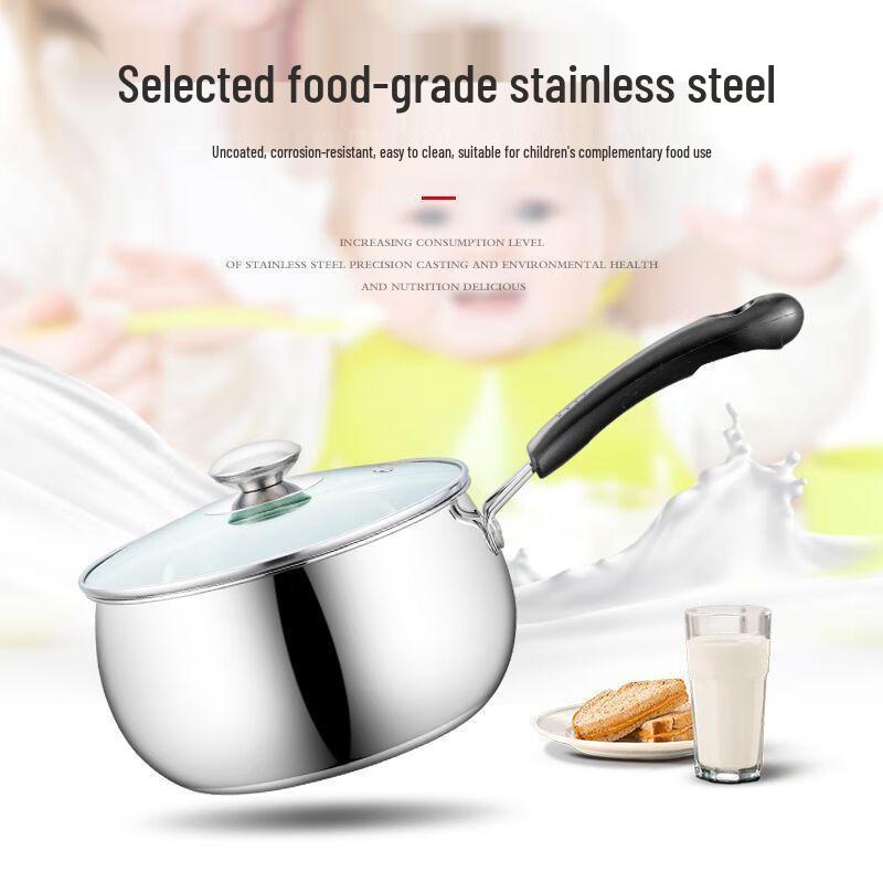 St. Bidding 316L Stainless Steel 20CM Milk Pot / Baby Food Saucepan