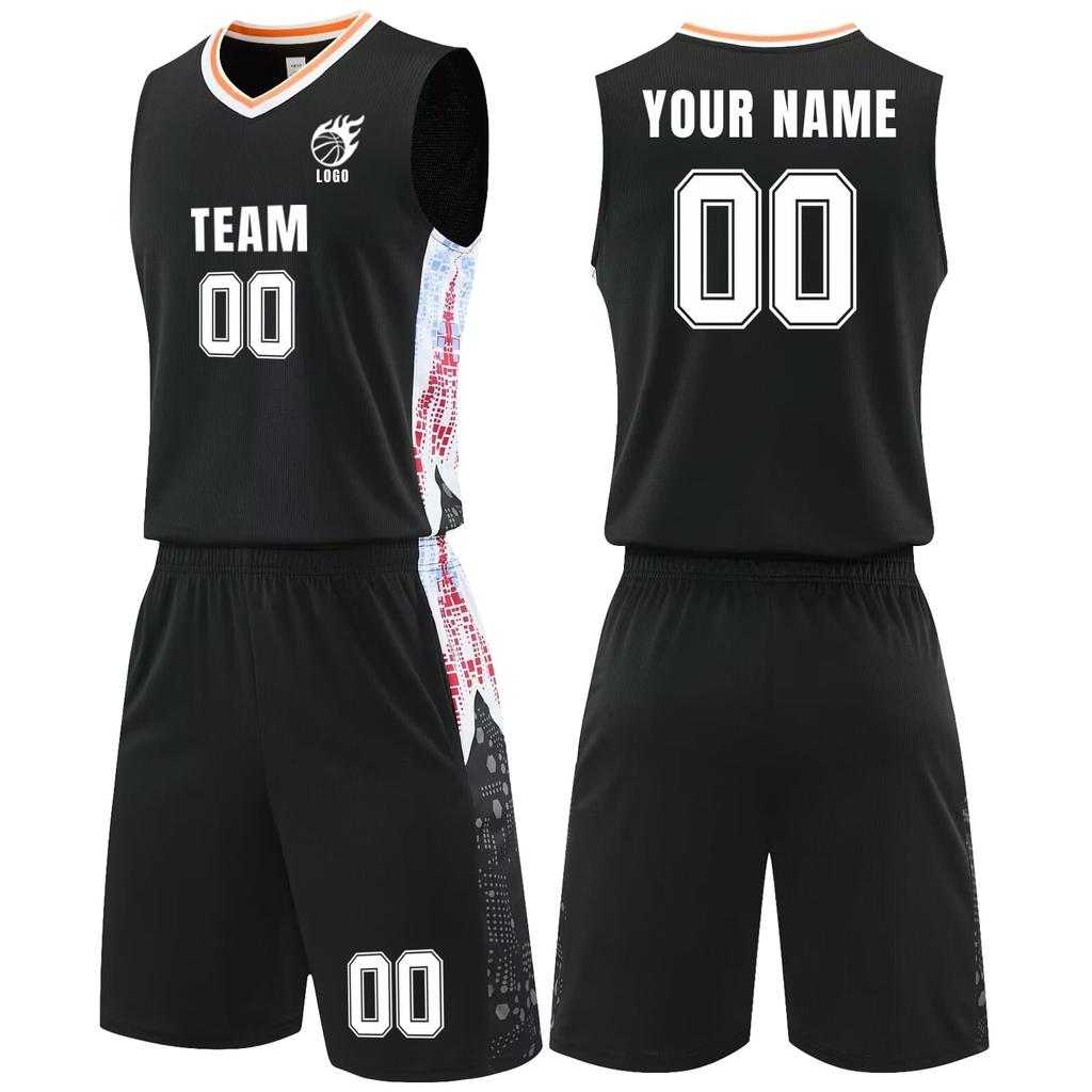 Vlastní basketbalový dresový set Personalizovaný a s číslem Bezrukávové uniformy Prodyšné sportovní oblečení pro muže a mládežnické týmové tréninky