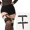 PU Punk Thigh Clips Leg Body Clips Harness Gothic Leg Garter Belt Club Rave Party Body Supplies Halloween Themed Party