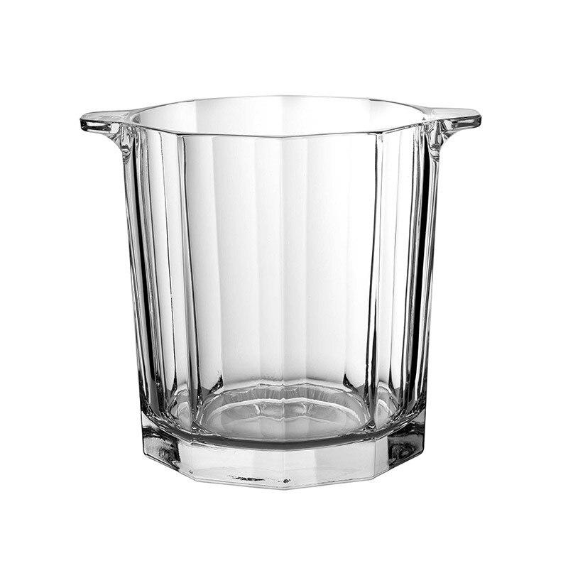 Crystal Glass Ice Bucket KTV Ice Bucket Beard Ice Bucket European Champagne Ice Bucket Ice Bucket Transparent Ice Bucket | Ice Bucket and Clamps