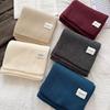 Women's Korean Style Soft Wool Knit Scarf - Winter Fashion, Thickened Warmth, Versatile for Students