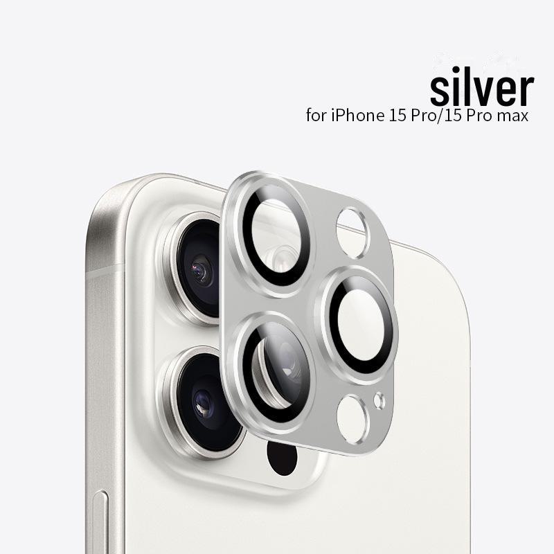 מגן עדשות Apple 16Pro לאייפון 14 פרו מקס: סרט מתכת עין הנשר מלא
