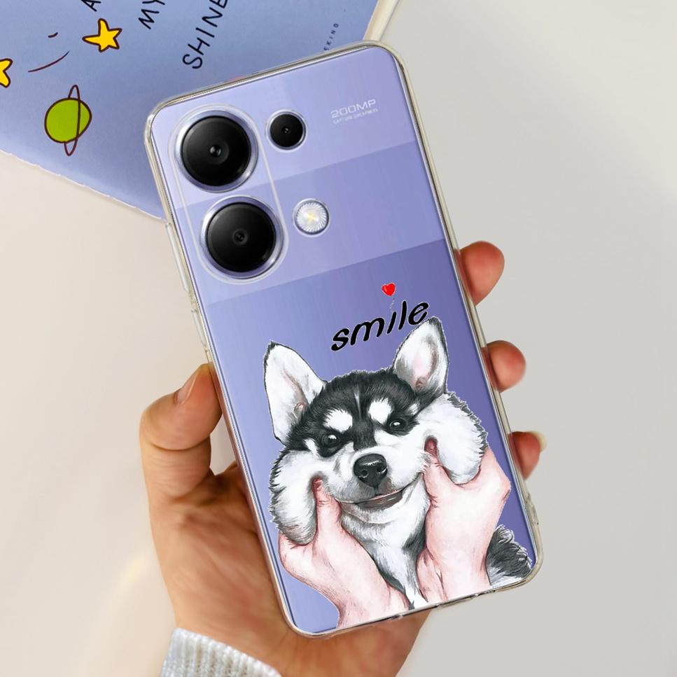 For Xiaomi Redmi Note 13 Pro 4G Case Beautiful butterfly flower TPU Soft Silicone Cover For Xiaomi Poco M6 Pro Bumper Phone Case