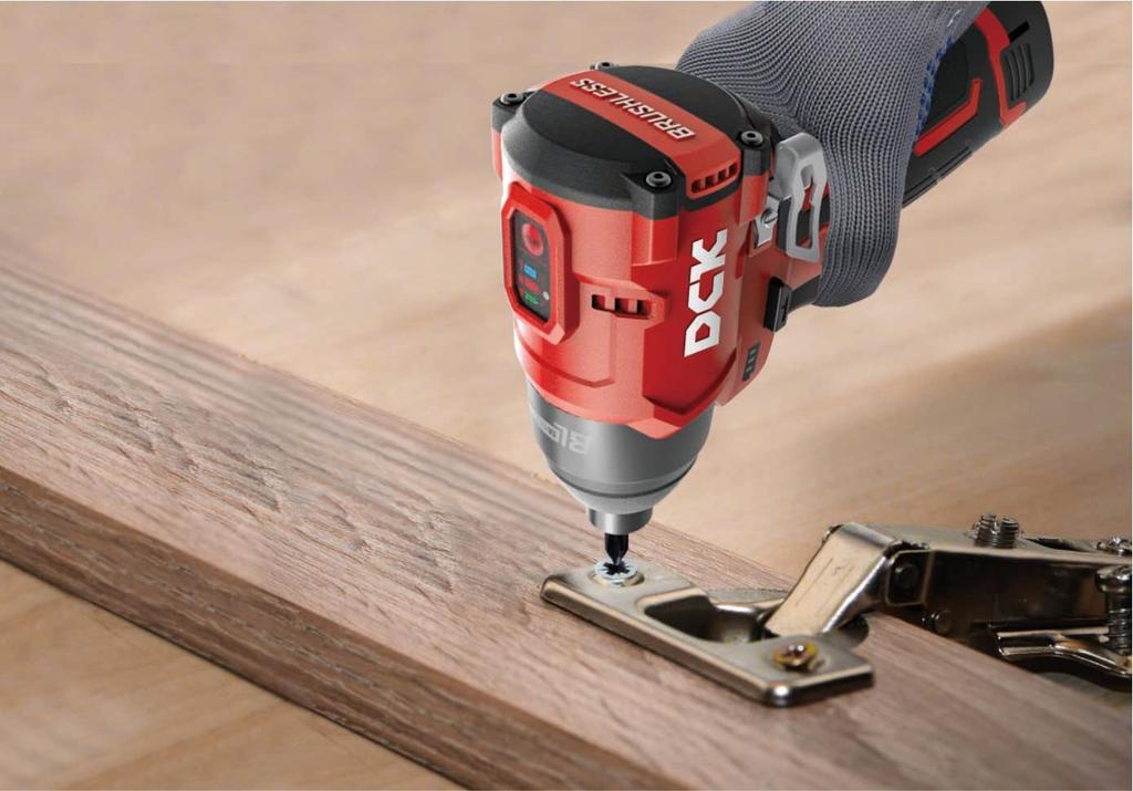DCK 12V Cordless Impact Driver Full Set Two Batteries 3A Charger and KDPL04-8(EK) (Includes 2.0Ah LB1220-1, FFCL12-4, Case)