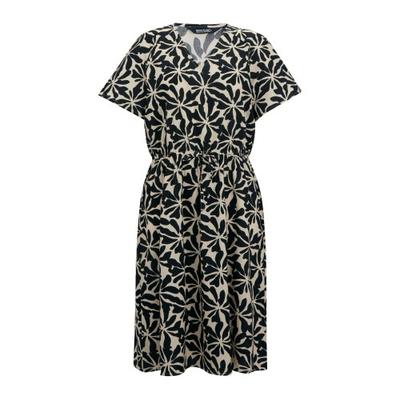 Robe Midi Florale Abstraite Elona pour Femmes
