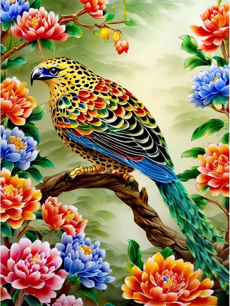 2024 New 5DDiy Diamond Embroidery Bird Eagle Chicken Animal Full Round Square Diamond Colored Mosaic Wall Home Decoration