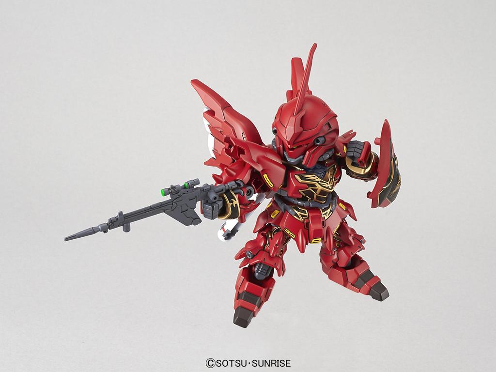 SD Gundam EX Standard Mobile Suit Gundam UC Sinanju Plastic Model Pre-Colored