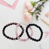 Set of 3 Healing Crystal Bracelet Set for Women Natural Stone Beaded Stretch Handchain Adjustable Wristchains Accessory
