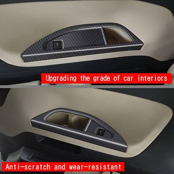 1 Pair Carbon Fiber Texture ABS for Toyota Alphard/Vellfire 40 Series
