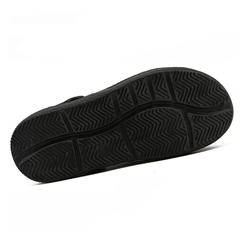 WTEMPO Summer Men's Sandals Hollow Flat Heel Adjustable Buckle Soft Thick Sole Non-slip Wear-resistant Quick Dry Wading Leisure Trend Beach Slippers