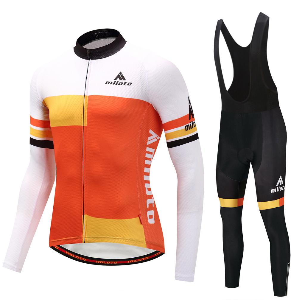Cycling Suit Long Suit, Men's Cycling Suit 2026 Autumn Breathable Cycling Suit Outdoor Cycling