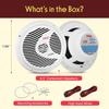 Car Speakers of Marine Output Rated Output 4 80 Hz 18 Slim 18cm Warranty Included PLMR60W Pyle In-Way Full-Range (Set 2) - Waterproof, 2-Way Design,