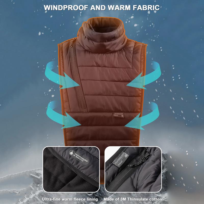 Warm Neck Wrap Cotton Padding Soft Windproof Neck Wrap Multifunctional Black Winter Neck Tube Gaiter For Women Men