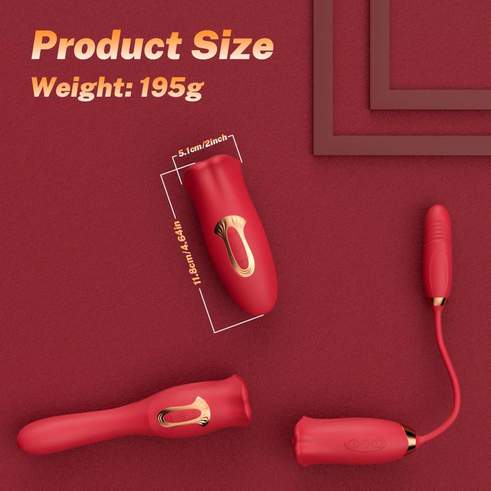 Realistic Dildo Vibrators Sex Toy For Women Tongue Licking Sucking G Spot Vibrator Nipple Clit Clitoral Vibrations Stimulator