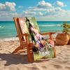 Personalized customized proof beach towel with Wicked pattern - soft, absorbent,quick-drying,perfect swimming,camping&bathing