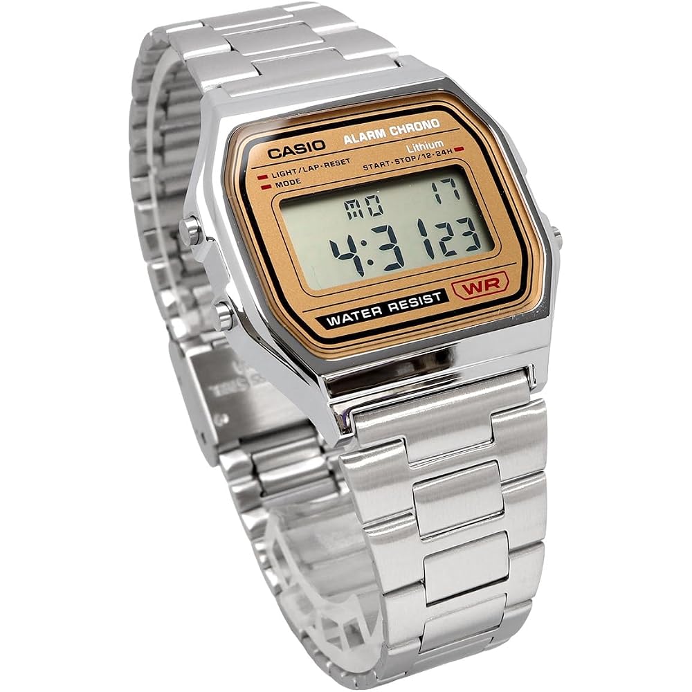 [Casio] CASIO Digital Watch Vintage Series A158WEA-7 Metal Band Unisex Silver Overseas Model [Par...