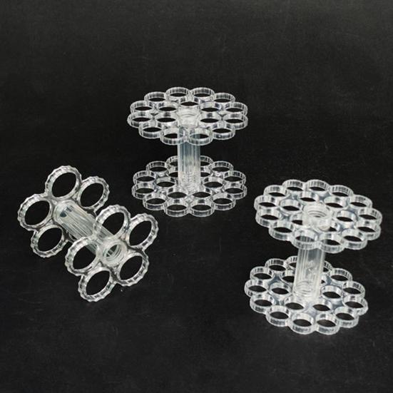 2Pcs Vase Flower Frog Reusable Clear Flower Arrangement Holder Flower Stem Holder Grid for Arranging Flowers Wedding Bridal Shower Party Decor