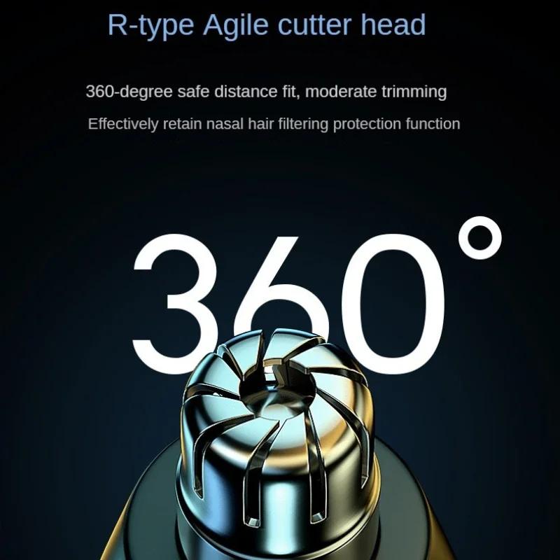 Nose Hair Trimmer Facial Hair Trimmer Beard Hair Trimmer Rechargeable Electric Nose Hair Trimmer USB Charging Model