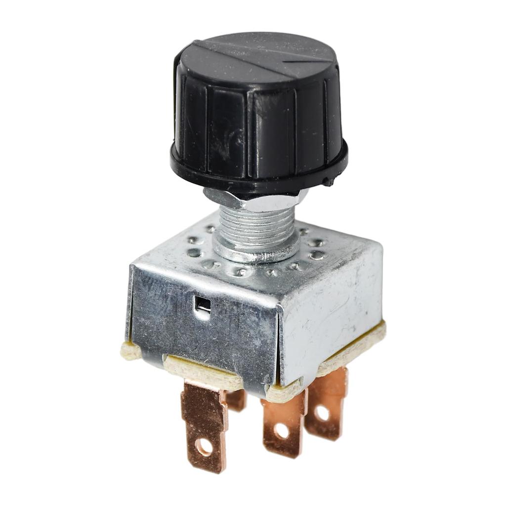 3159722 Rotary AC AIR Conditioning 3 Speed Blower Switch 12V Universal 'INDAK' Compatible with Four Seasons 35702 MEI 1151 Honda 00091-31511 Red Dot