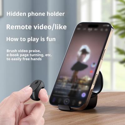Bluetooth-compatible Fingertip Remote Universal Wireless Scrolling Control Stable Connection Rechargeable Ring Page Turner