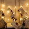 BQuel Photo Decoration Lights 3M 30 LED String Lights, 30pcs, Photo Clips, DIY Wall Decoration, Garden Lights, Jewelry Lights, Wire Lights, Indoor &