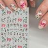 1 buc Roșu Verde Crăciun Frunză de Ilex Iarnă Autocolante Nail Art Decalcomanii Xmas Anul Nou Sărbători Consumabile Unghii Farmece Autocolante Decor