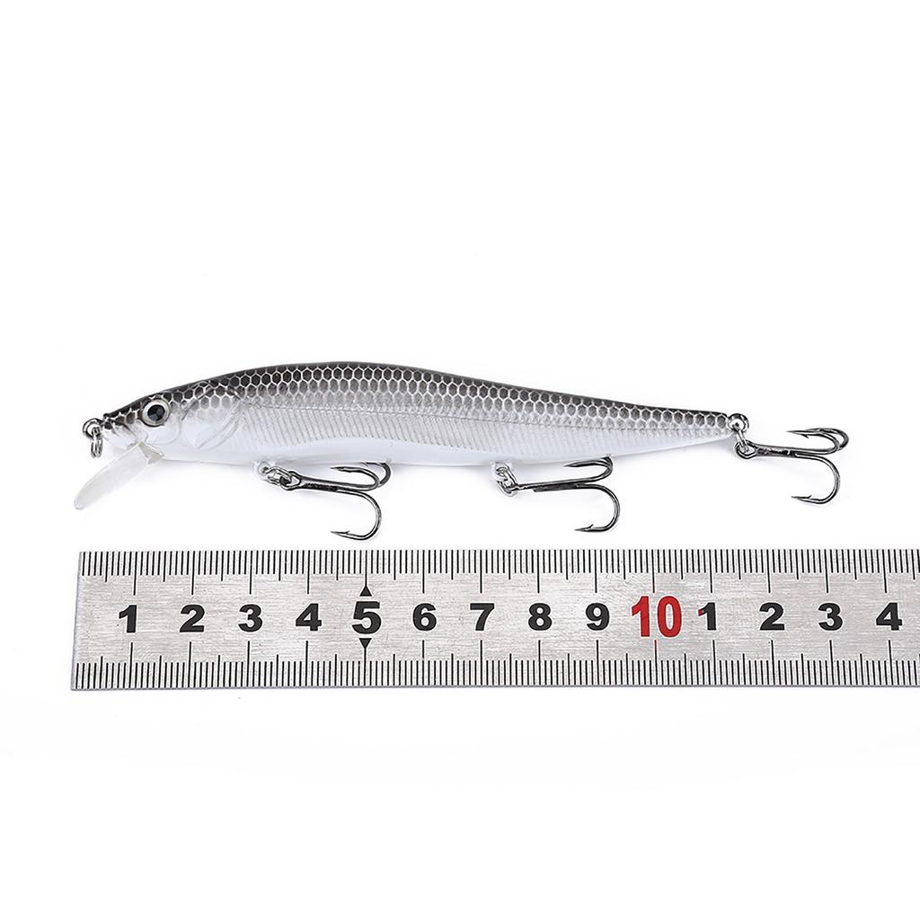 1Pc Long Tail Fishing Artificial Vivid Bait Lifelike Minnow Lures Fish Accessory (A)
