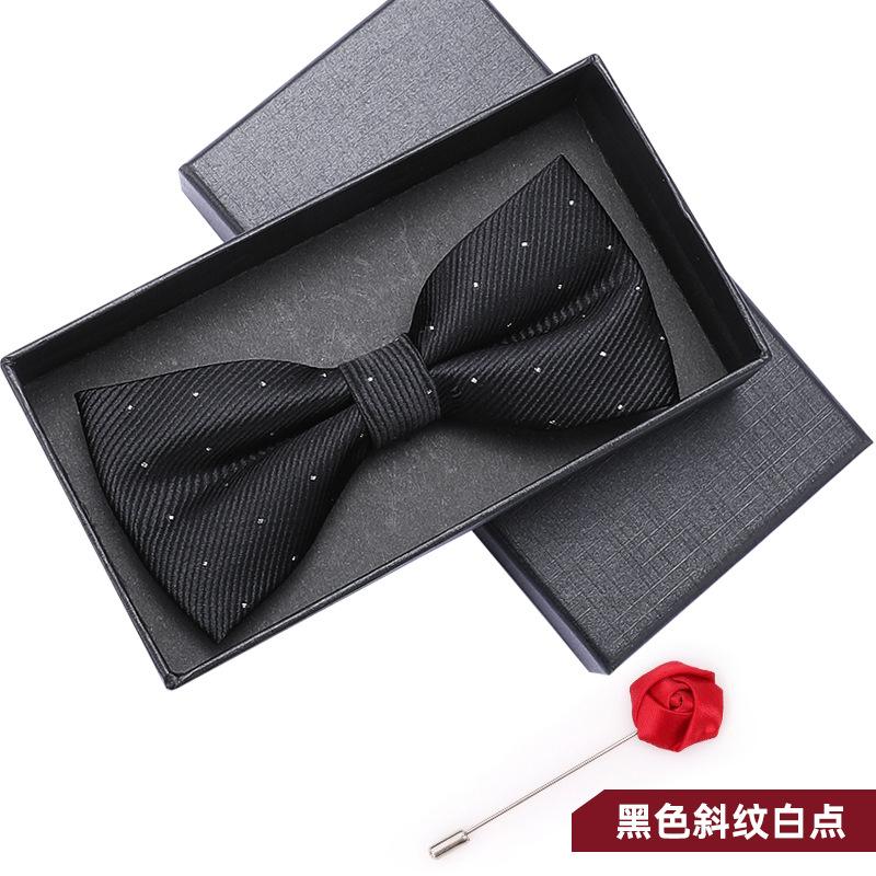 Bow Tie Men'S Wedding Groom Best Man Red Suit Shirt British Brothers Korean Bow Women'S Gift Box