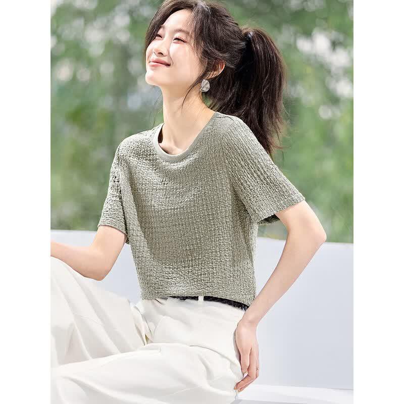 Mohan Yimei Breathable Textured Short Sleeve T-Shirt S