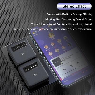 2.4G Wireless Collar Clip Microphone Clip On Microphone Mic Transmitter and Receiver with Clip Portable Rechargeable